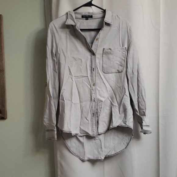 Velvet Heart Button Down Top - Picture 1 of 2